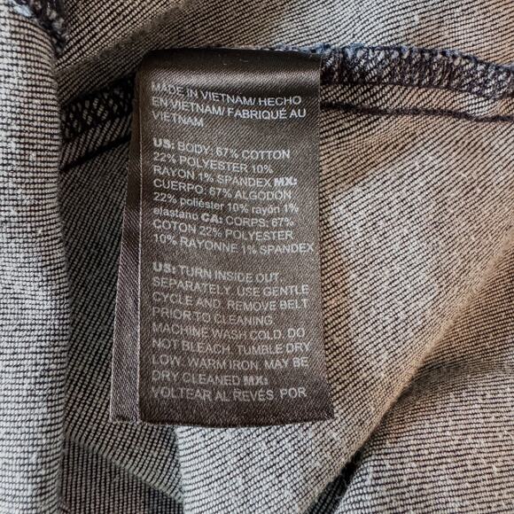 White House Black Market-Denim Zip Front Collared Dress-Pockets-Women's Size 2 - Picture 9 of 9